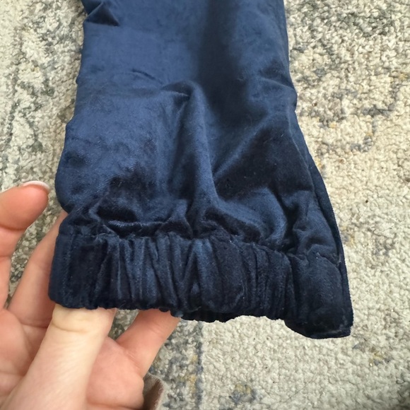 PAIGE Mayslie Velvet navy Joggers zip leg  Navy Size 29 - Picture 13 of 14